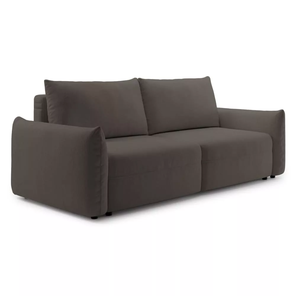 Canapé convertible 3 places en tissu chenille, Theolla
