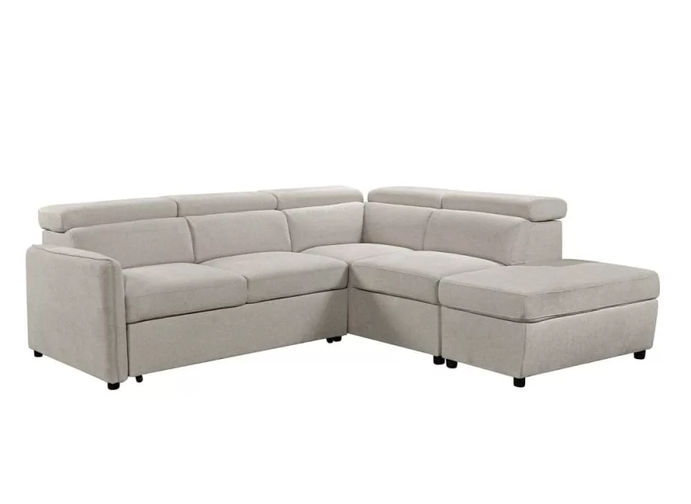 Canapé d'angle convertible en tissu Nairobi
