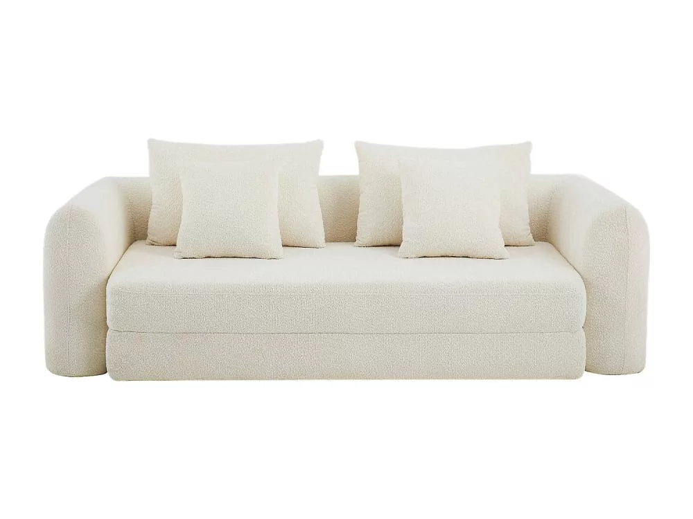 Canapé convertible polyester 3 places Catono