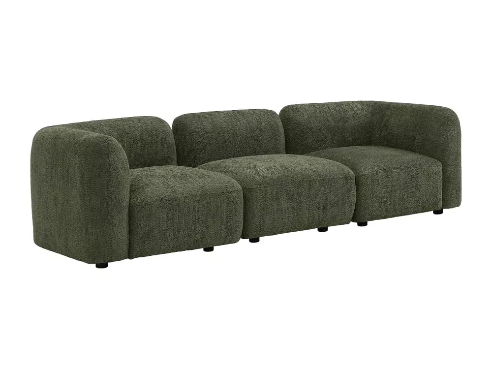 Canapé modulable polyester 3 places Danepi