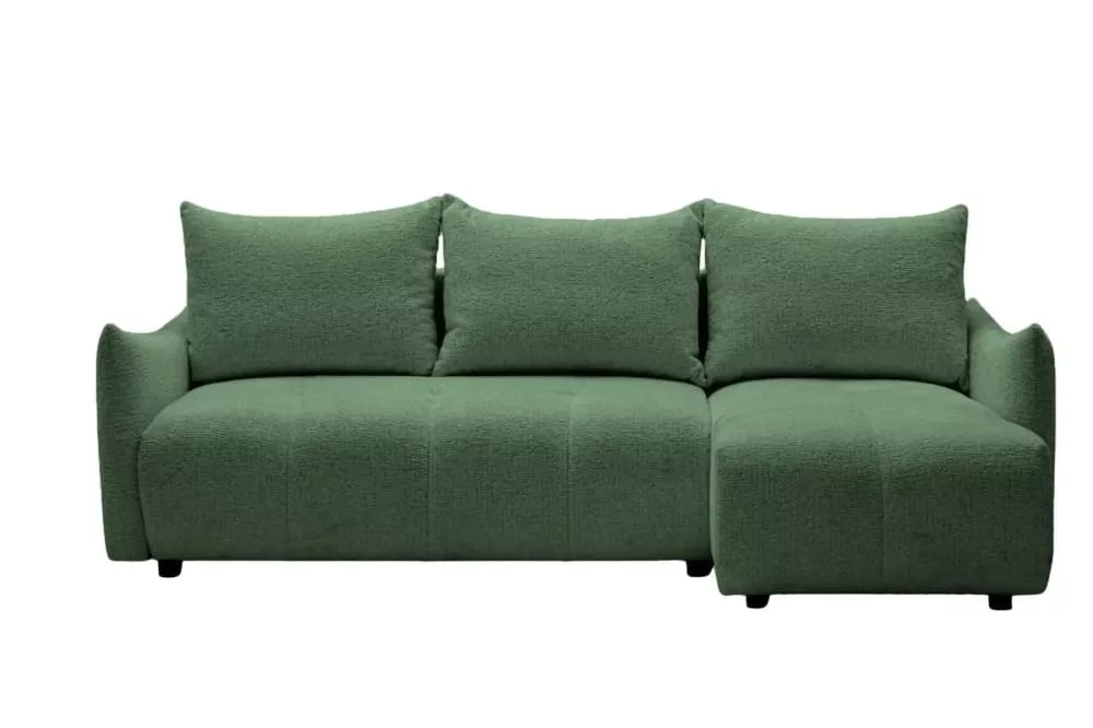 Canapé d'angle convertible tissu chenille 4 places Celine
