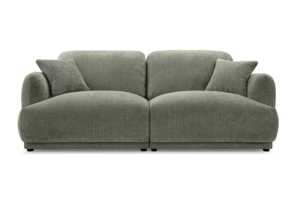 Canapé tissu chenille 2 places Rosalie