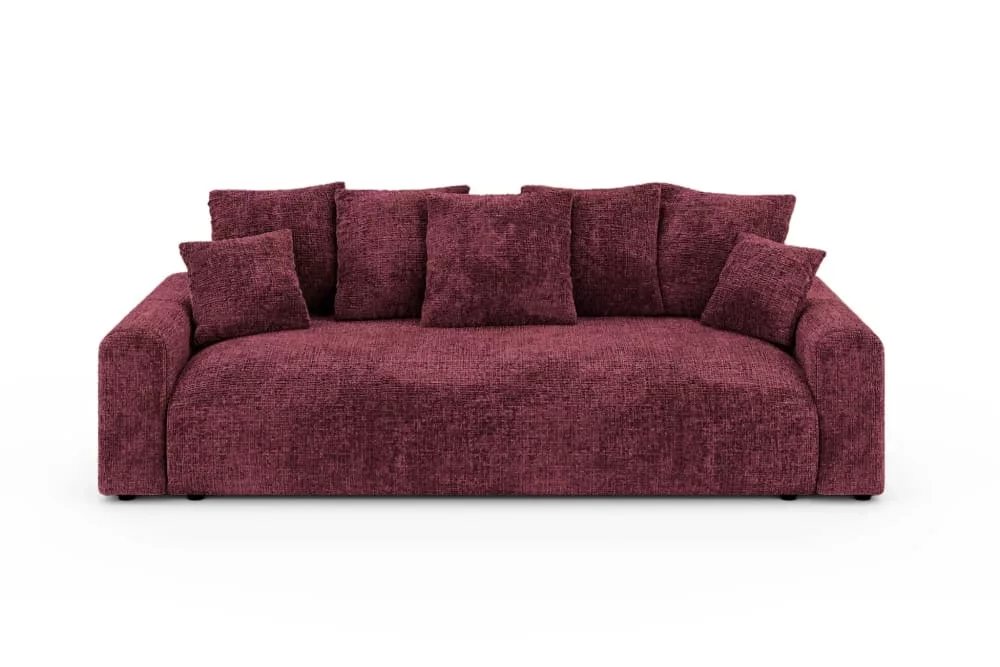 Canapé convertible tissu chenille 3 places Oli