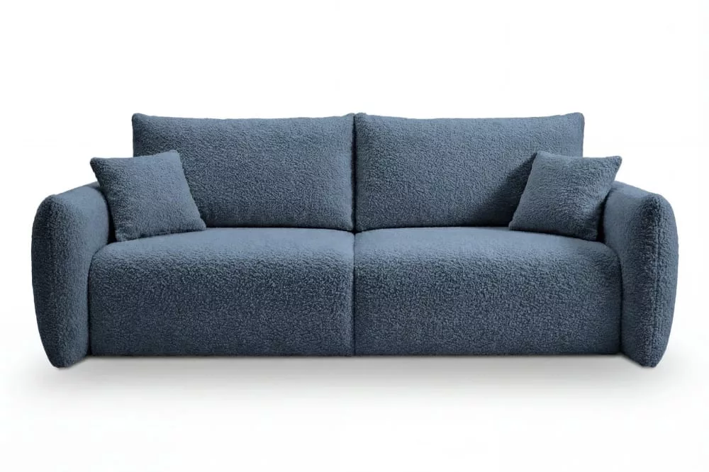 Canapé convertible tissu bouclette 3 places Elio