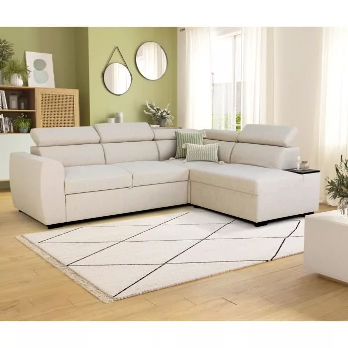 Canapé d'angle convertible réversible – 4/5 places