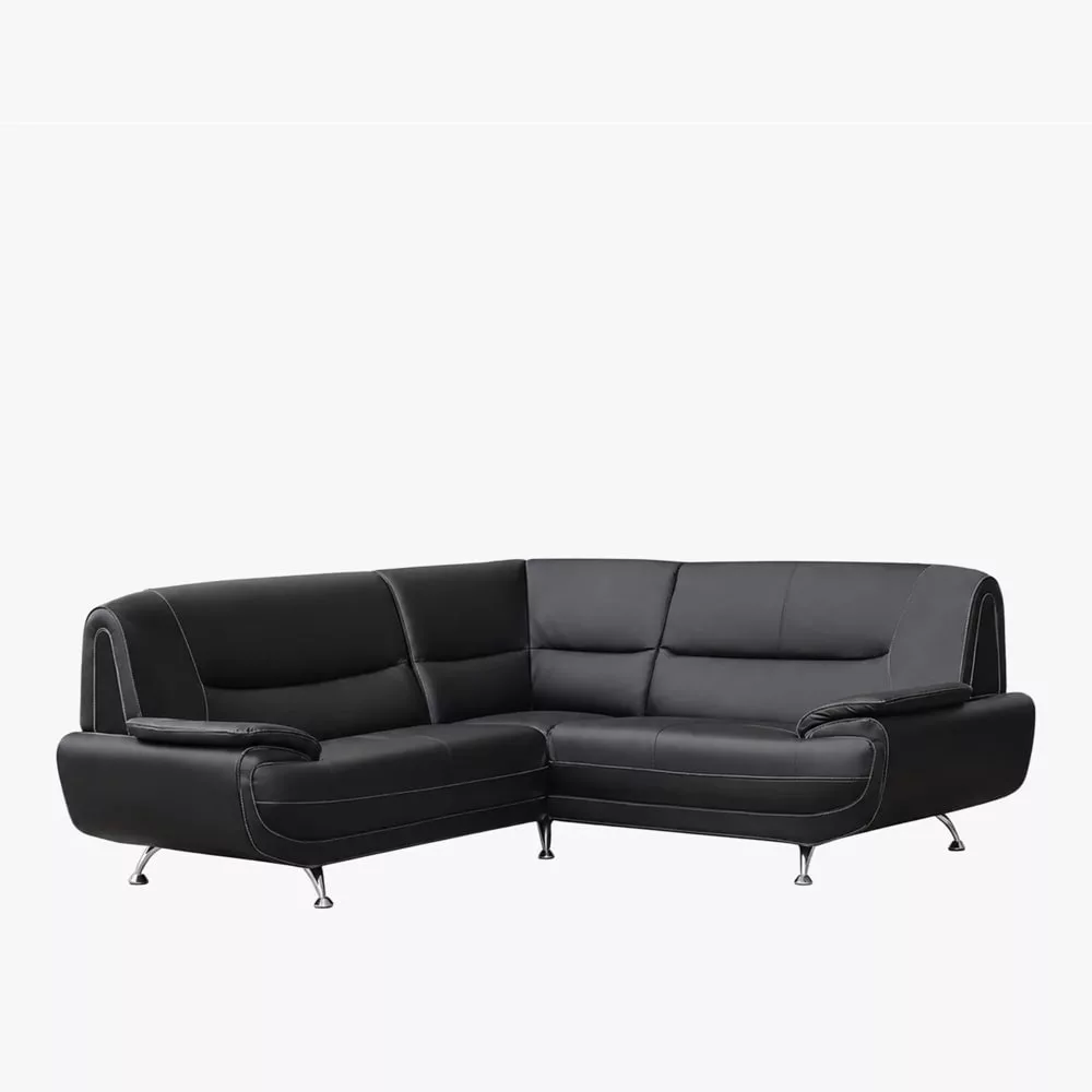Muza – Canapé d'angle design en simili cuir et
