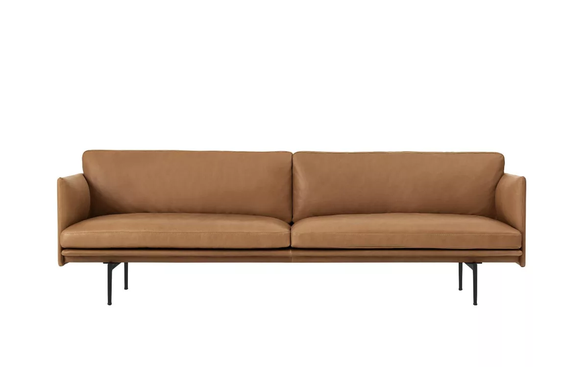 Muuto Canapé Outline -Trois places – Cuir