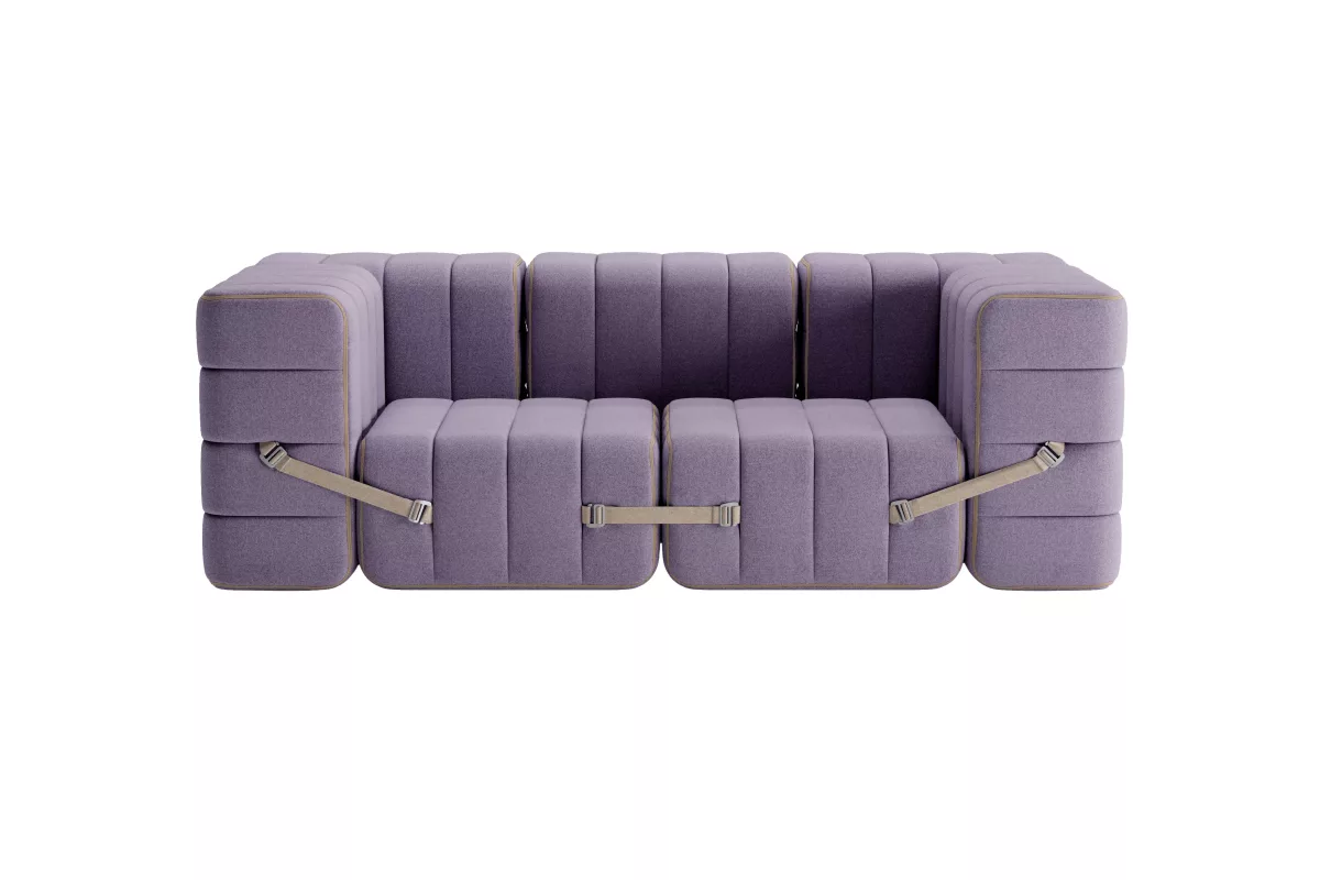 Ambivalenz Canapé Curt configuration 7 – Dama 0039 (Flieder)