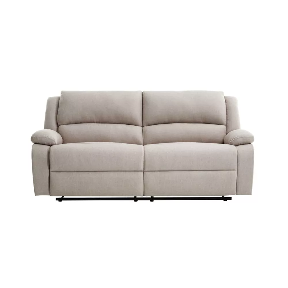 Canapé de relaxation manuel 2 places xl en tissu – valia
