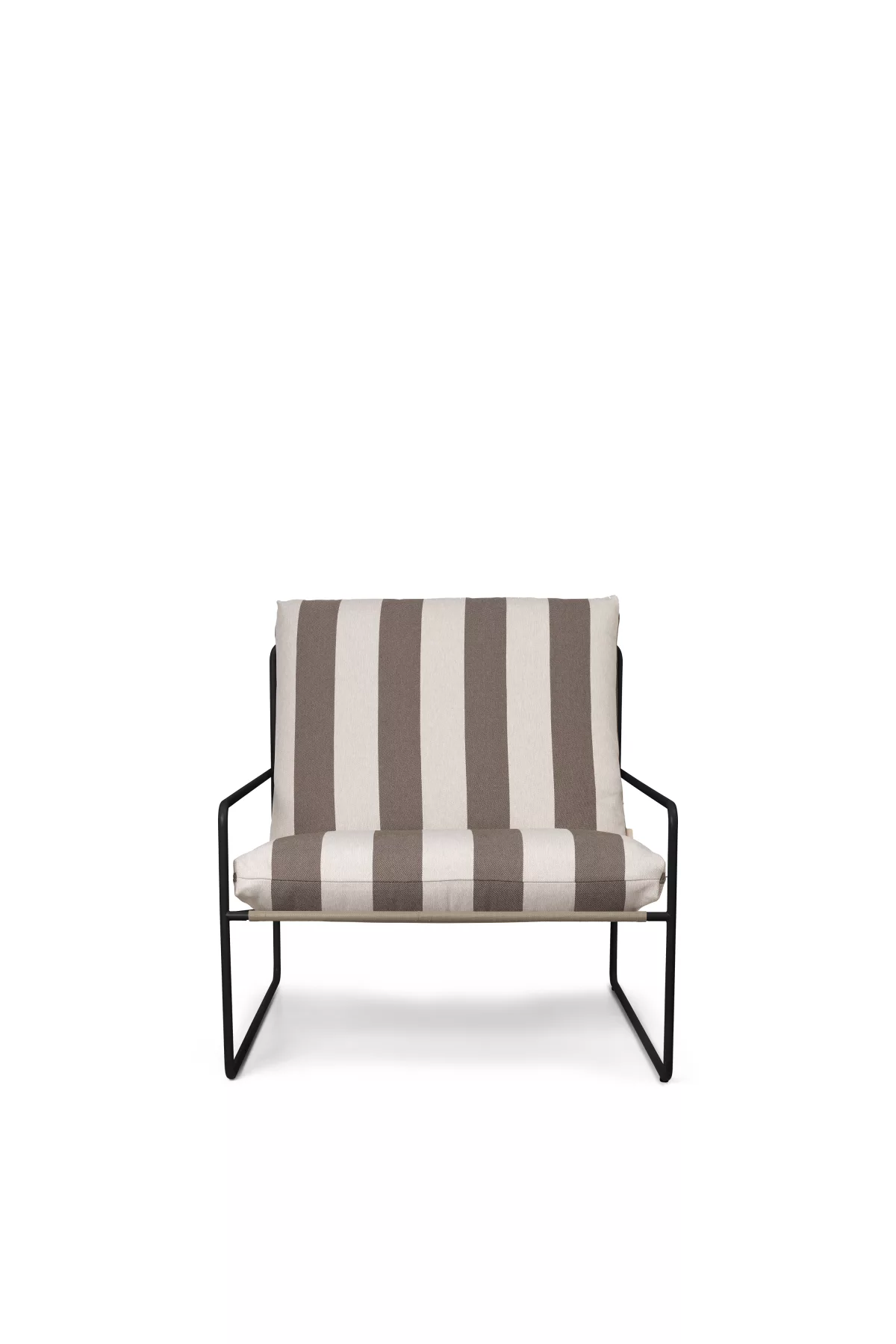 Ferm Living Canapé Desert Stripe 1 place – Black/Chocolate