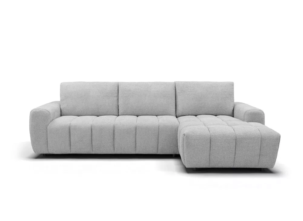 Canapé d'angle convertible ouverture express en tissu Agathe