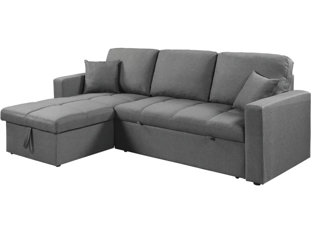 Canapé d'angle convertible/réversible style bubble "Alain" – 3 places