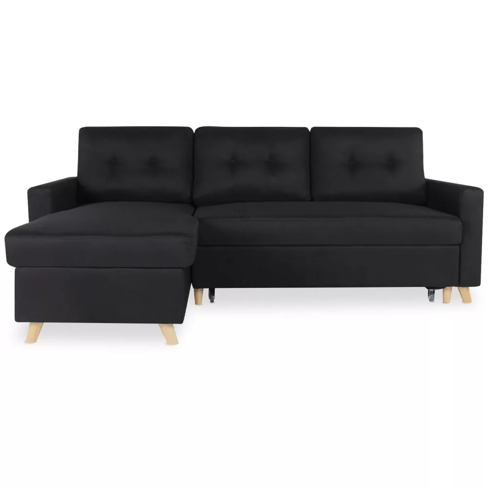 Canapé d'angle convertible réversible Falko Tissu