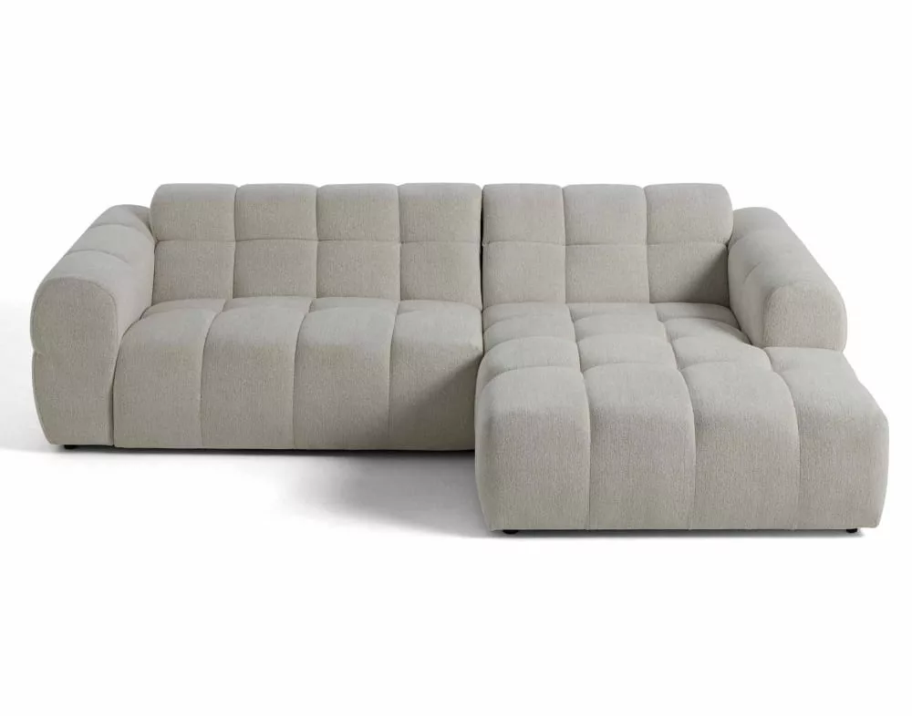 Canapé d'angle 4 places – Tissu texturé