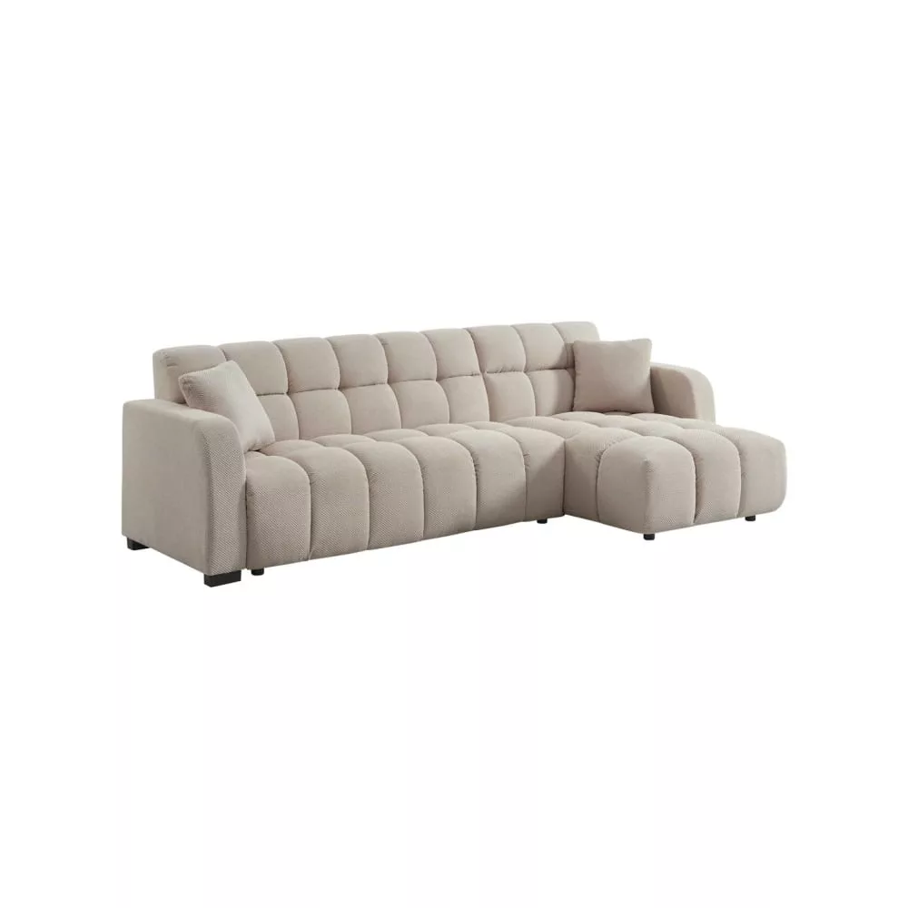 Canapé dangle réversible tissu capitonné 3 places – Dot