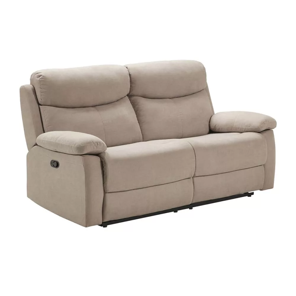 Canapé 3 Places Relax Manuel Tissu Waterproof