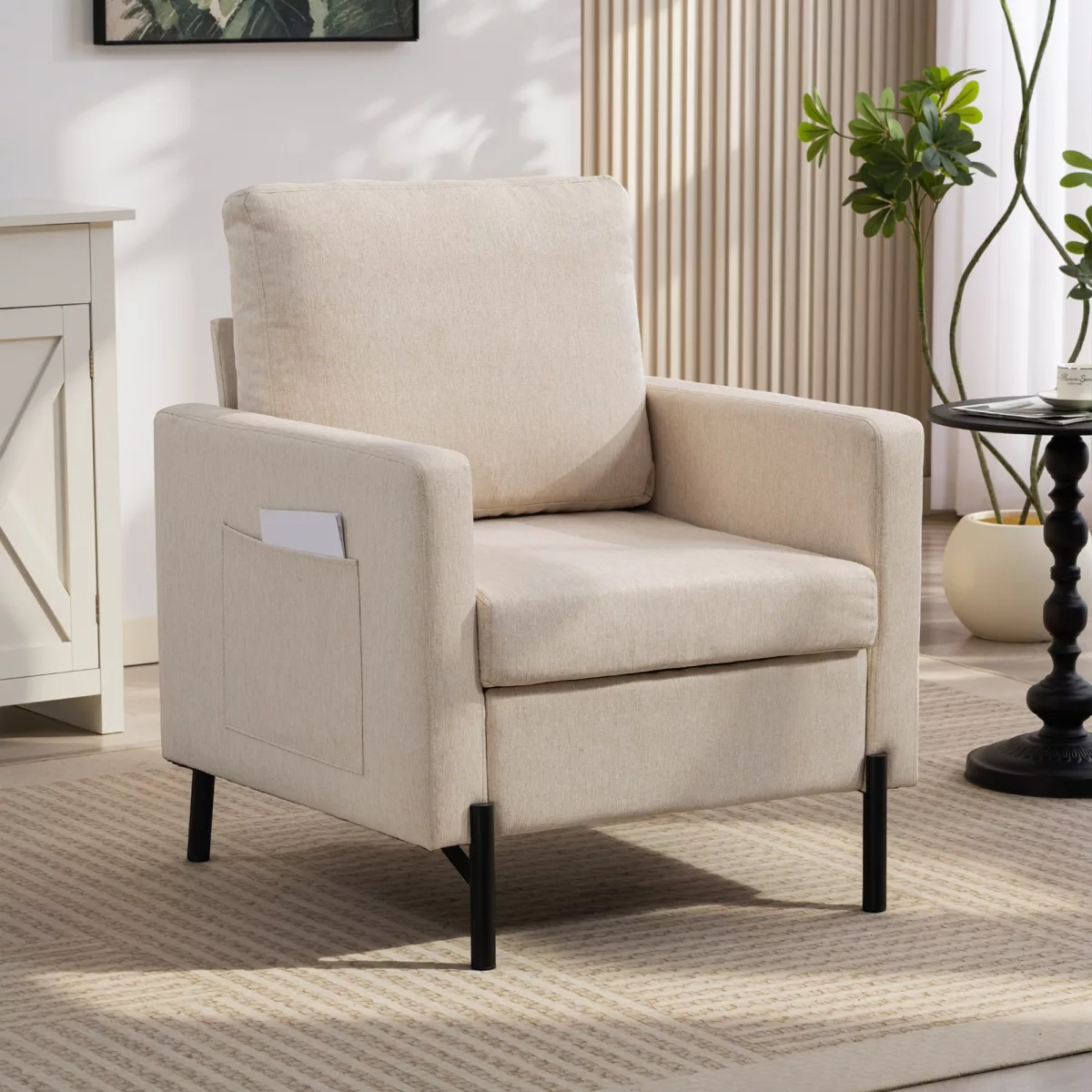 HOMCOM Fauteuil de salon