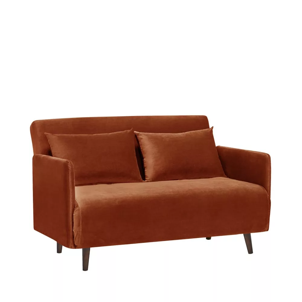 Canapé convertible 2 places en velours L120cm – belushi