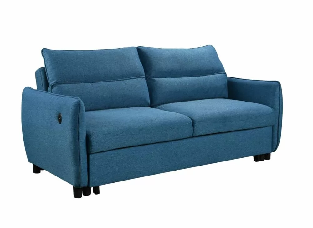 Canapé convertible 3 places en tissu zadig