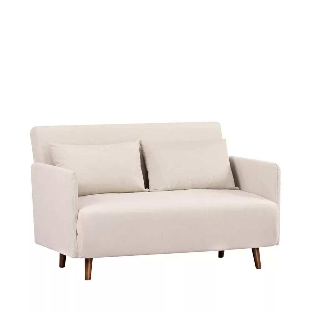Canapé convertible 2 places en velours côtelé L120cm – belushi
