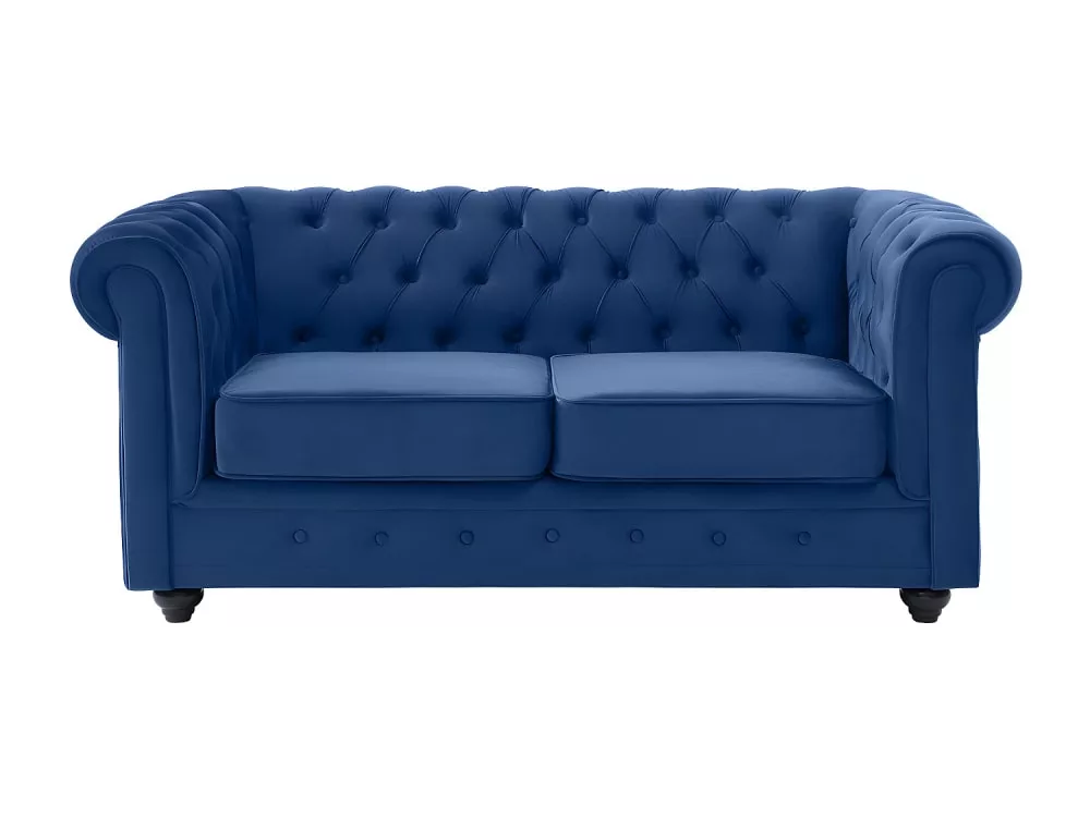 Canapé 2 places chesterfield – Velours roi