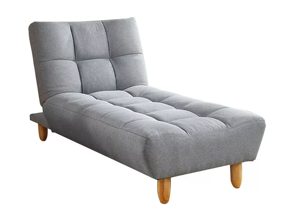 Méridienne clic clac 1 place en tissu polyester – Garnissage mousse recyclée