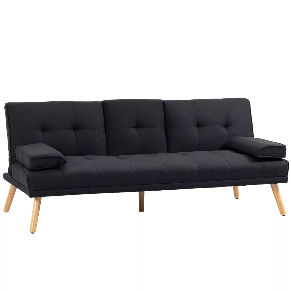 Canapé convertible 3 places scandinave – Dossier inclinable 3 positions