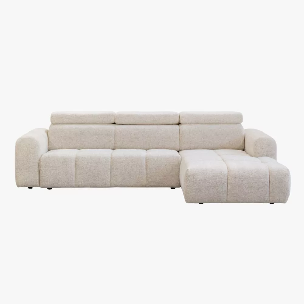 ALEXIA Canapé dangle convertible convertible en tissu 304 cm