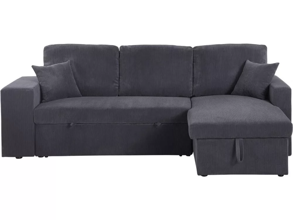 Canapé d'angle convertible réversible 3 places en velours côtelé – Dimensions
