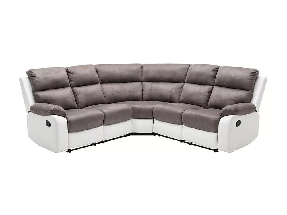 Canapé d'angle relax et en microfibre et simili tolzano
