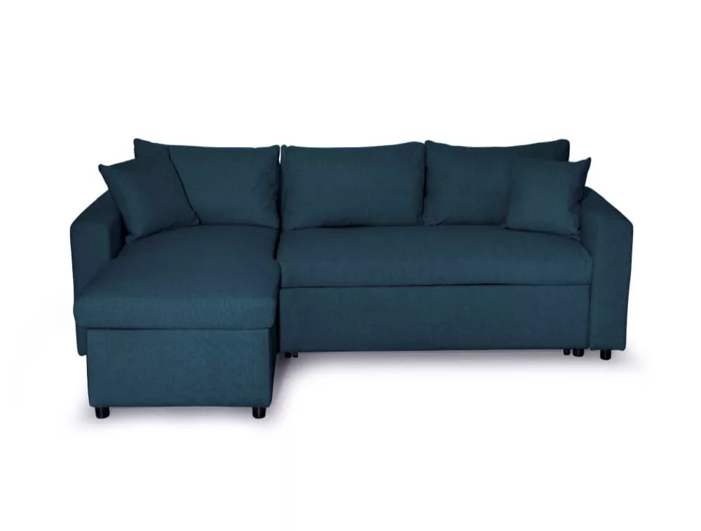 Canapé d'angle maria Réversible et Convertible avec Coffre en tissu