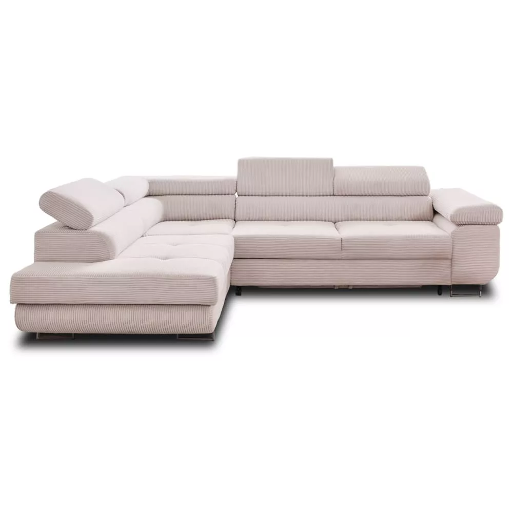 Canapé d'angle convertible avec coffre – 5 places