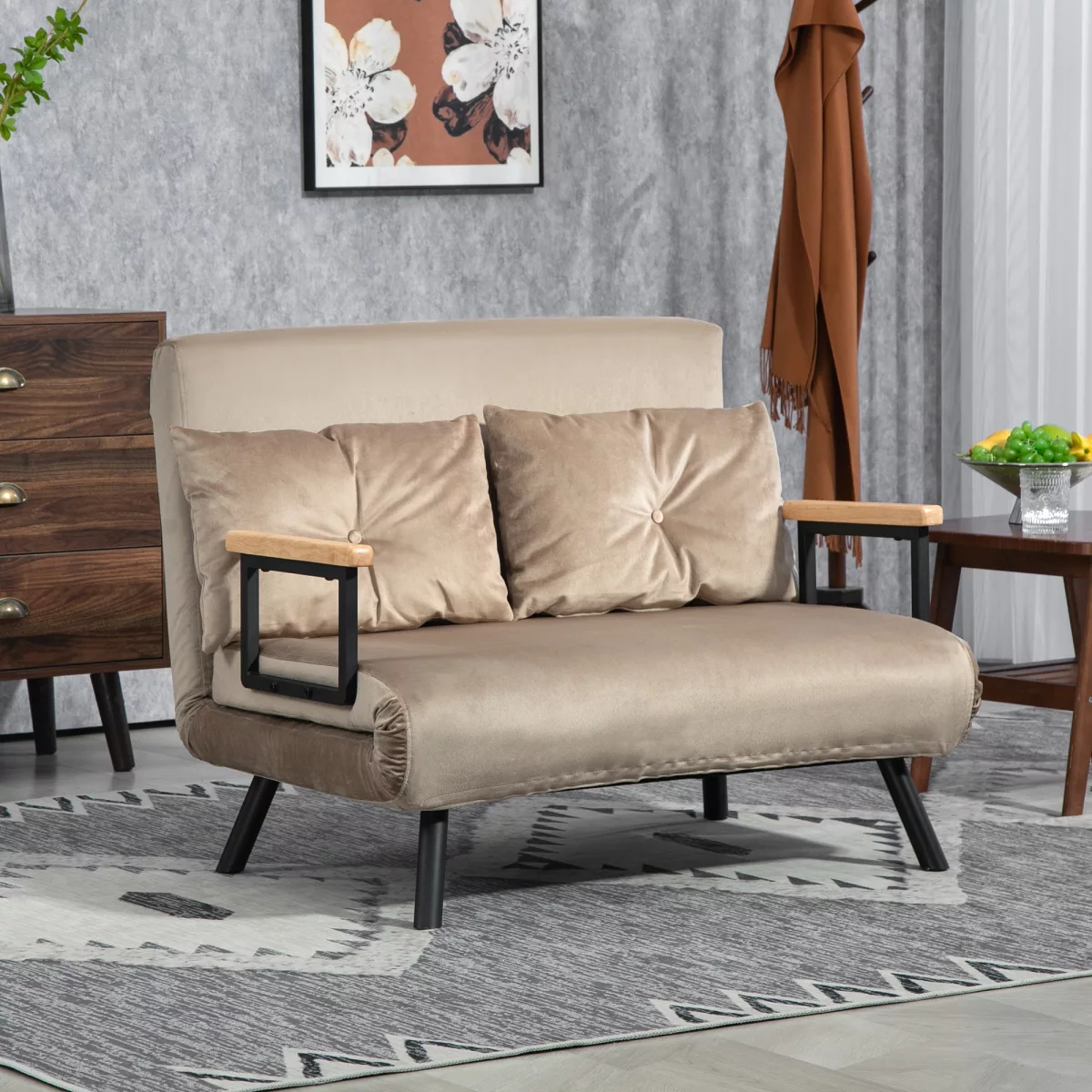 HOMCOM Fauteuil convertible