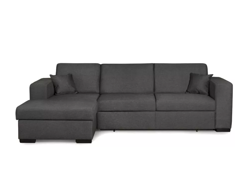 Canapé d'angle xl convertible avec coffre en tissu