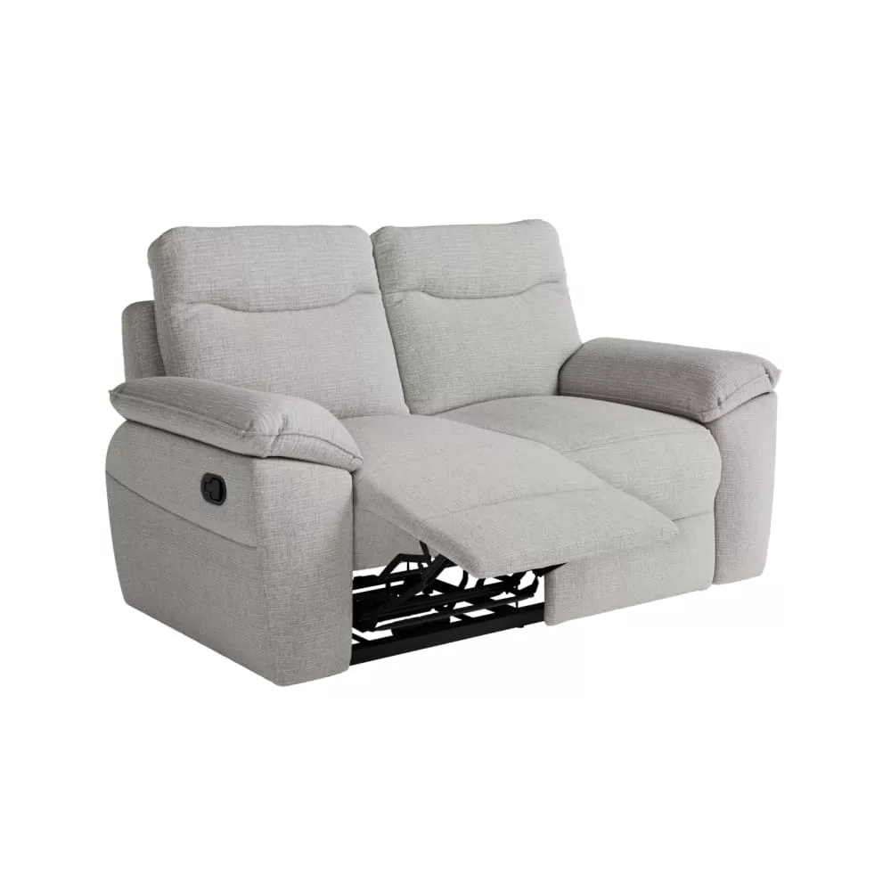 Canapé de relaxation manuel 2 places en tissu texturé 3d