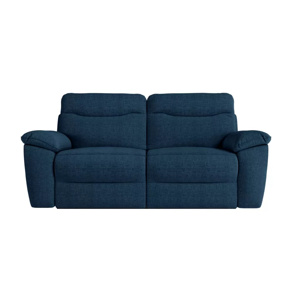 Canapé relax manuel 3 places et fauteuil, tissu texturé