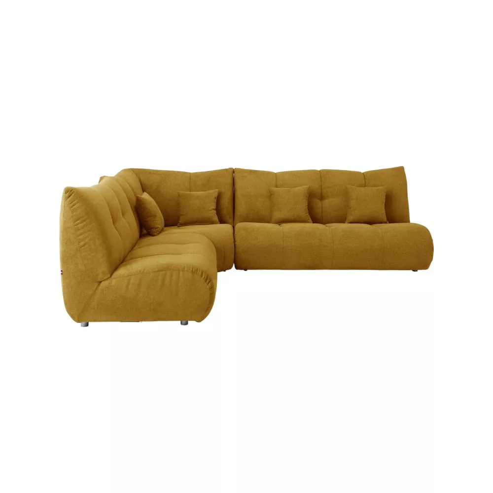 Canapé d'angle modulable tissu