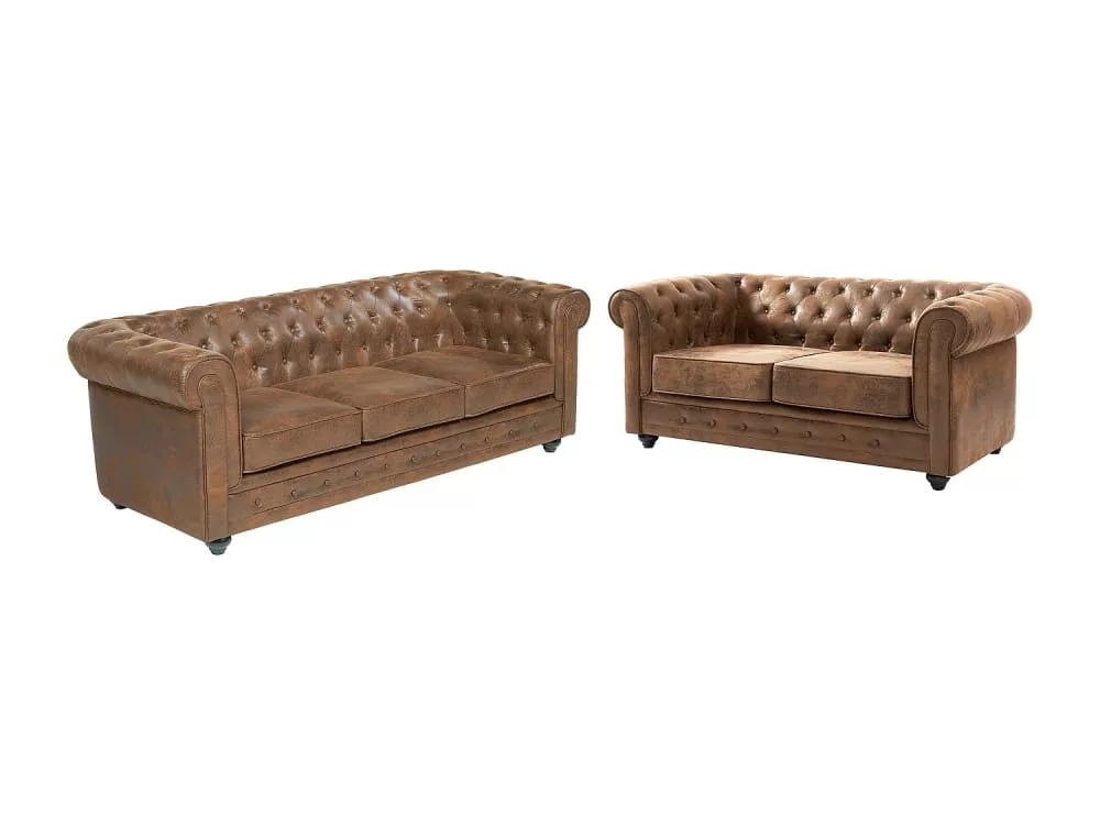 Ensemble canapé microfibre