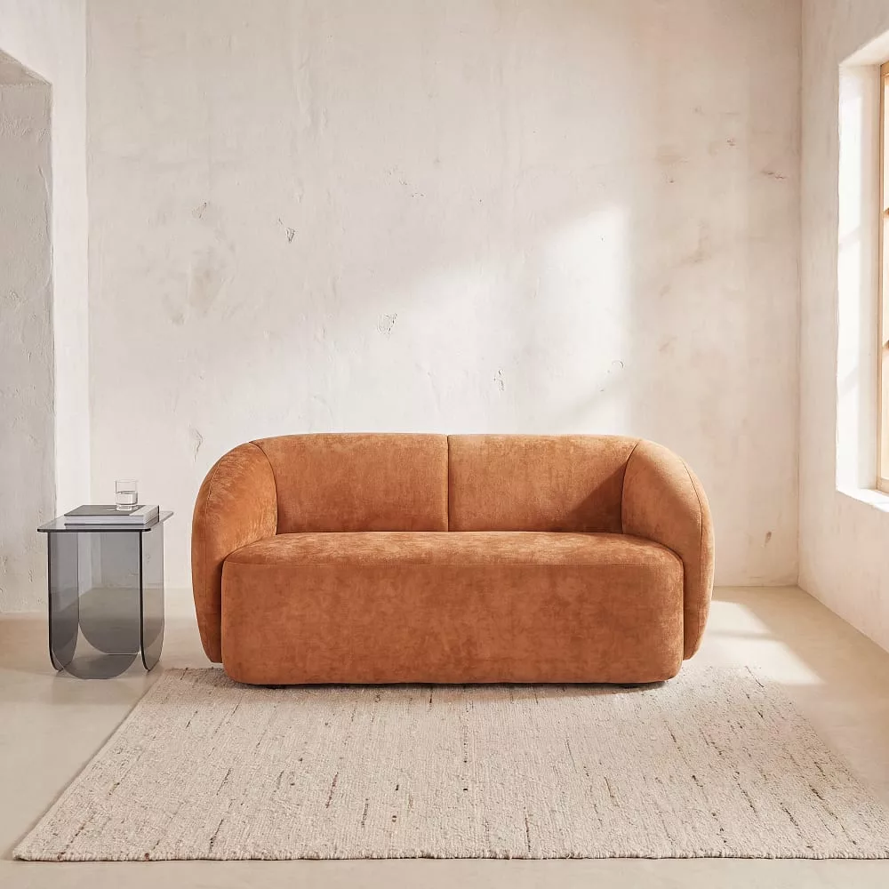 Banquette 2 places cannelle