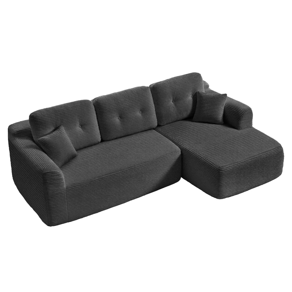 Sofa d’angle modulable 3 places sans montage méridienne