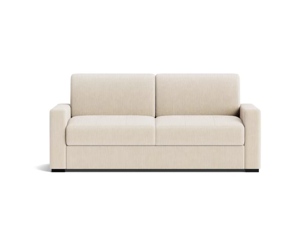Canapé convertible express en velours côtelé matelas 14 cm
