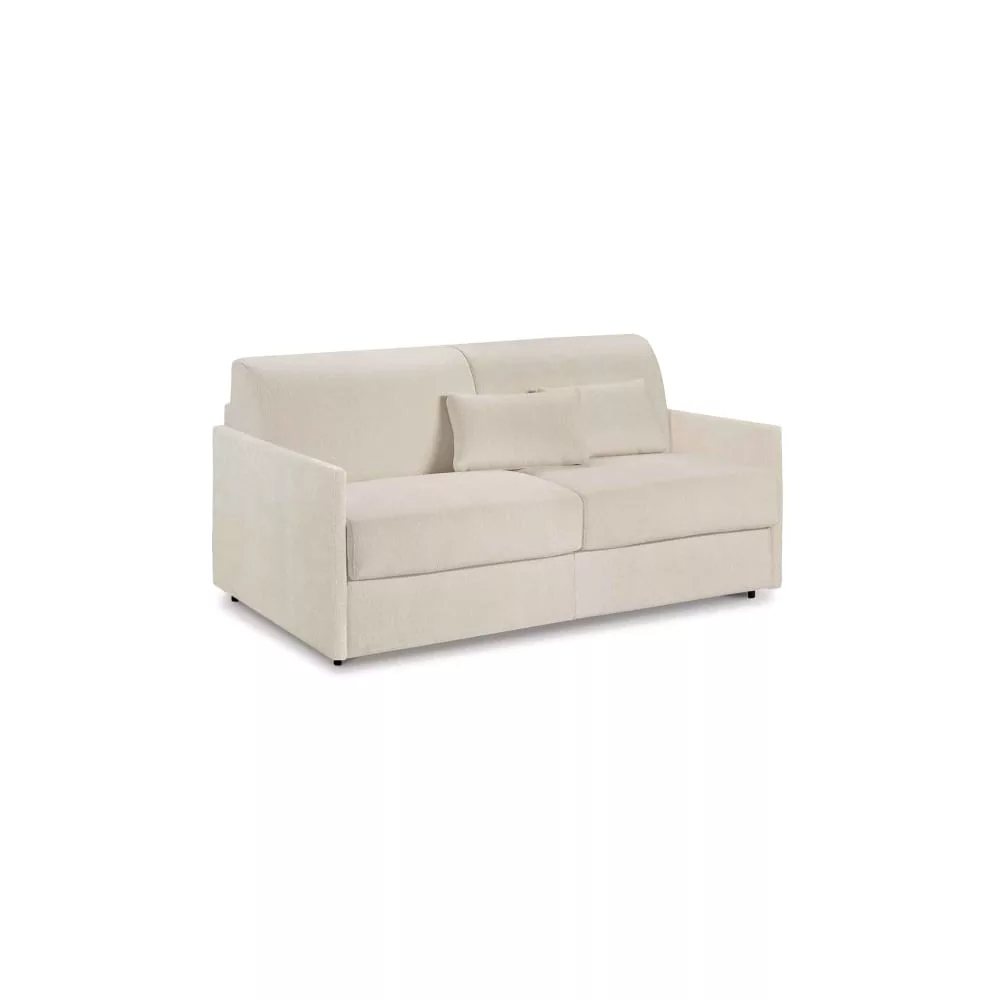 Canapé convertible en tissu polyester matelas