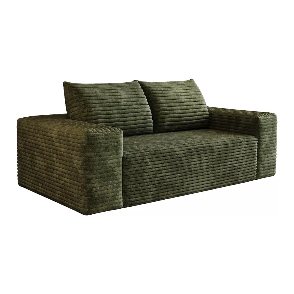 Canapé 2 places loveseat en velours côtelé sans montage
