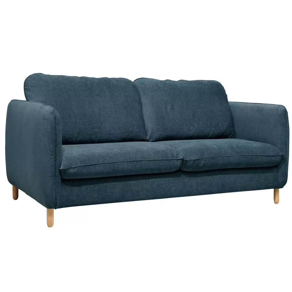 Canapé convertible 3 places tissu chenillé atlantique