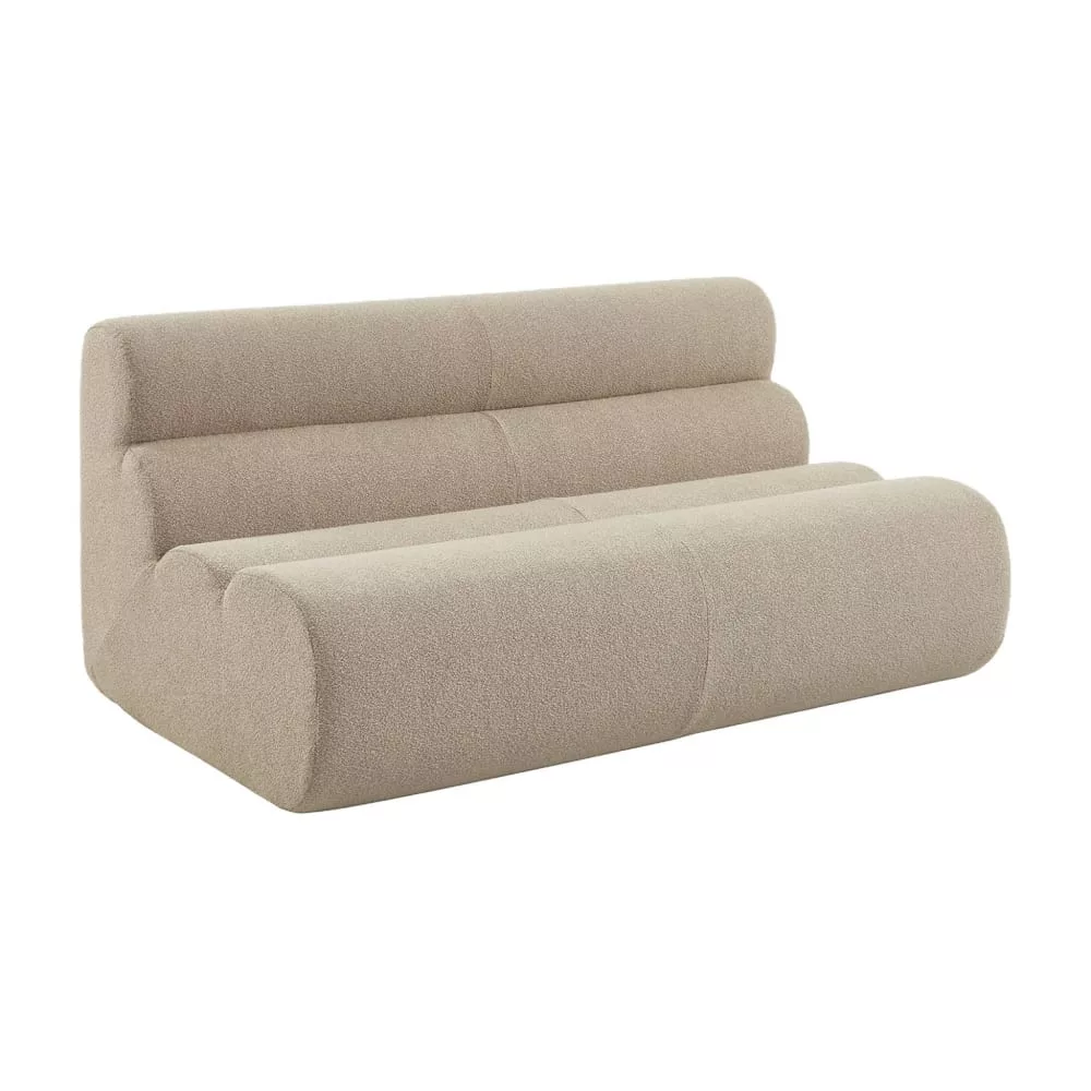 Chauffeuse bouclette texturée 2 places banquette