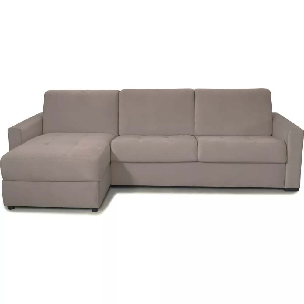 Canapé d'angle convertible express 5 places en velours