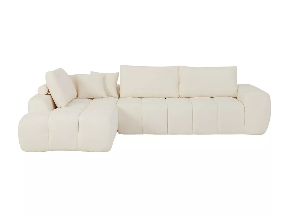 Canapé d'angle polyester 6 places