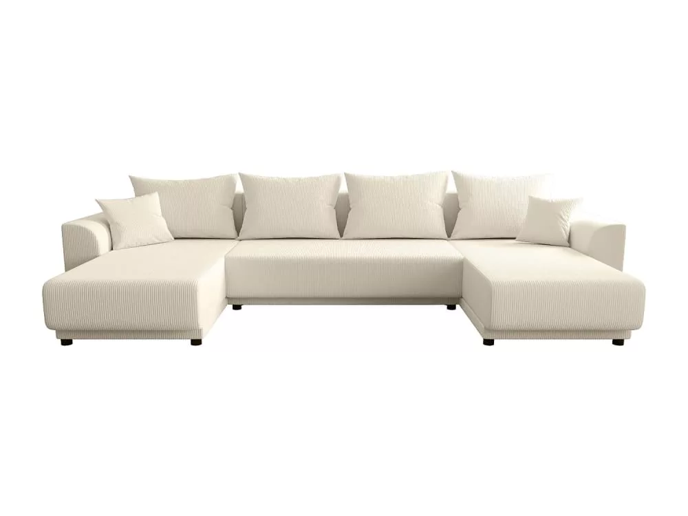 Canapé convertible velours 5 places beige}