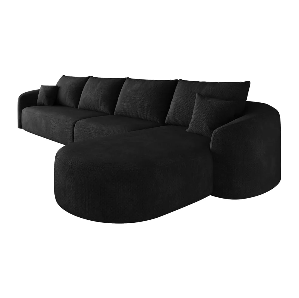 Canapé d'angle compressé modulaire en tissu sans montage