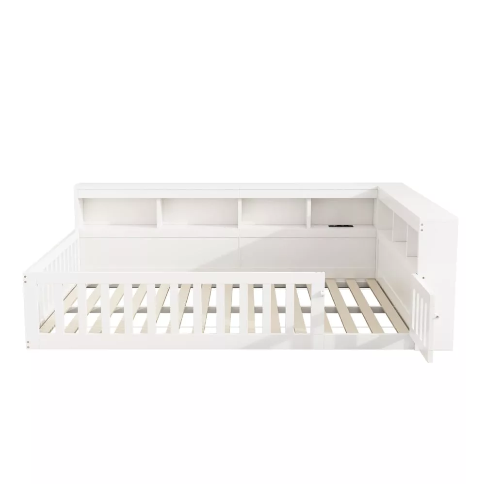 Lit banquette avec rangement et prise usb